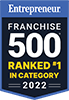 Entrepreneur Franchise 500 Ranked #1 in Category for 2022 Badge