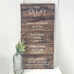 Children's Birth Date Wooden Sign Making Class