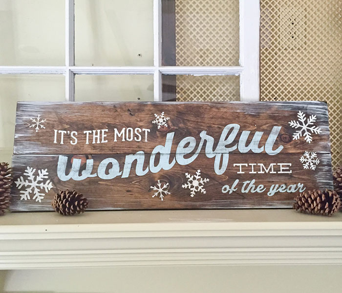 Winter Wonderland Wood Sign 