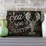 Season's Greetings Wood Sign