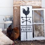 Weather Vane Farm 12x32 Wood Sign