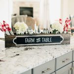 Farm to Table Centerpiece Box 6x32x4 Wood Box