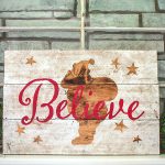 Santa Believe - 18x24 Wood Sign