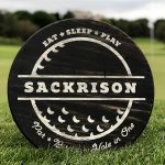 Sports-Series - Golf 18" Round Wood Sign