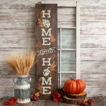 Home Sweet Home Acorn - 12x48 Wood Sign