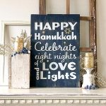 Celebrate Eight Nights - 18x24 Wood Sign