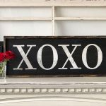 XOXO - 14x34 Framed Wood Sign