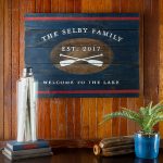 Established Oars - 20x24 Wood Sign