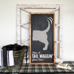 Tail Waggin' Good Time - 14x26 Framed Wood Sign