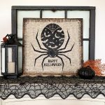 Burlap Spider - 24x24 Wood Sign