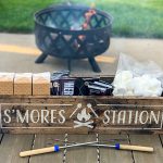 S'mores Station Box 24x6x7 Wood Sign