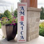 America Porch Sign - 12x48 Wood Sign