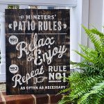 Family Patio Rules - 20x24