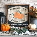 Premium Harvest Pumpkin - 22x22 Framed