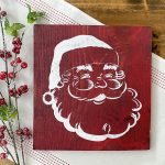 Retro Santa Face - 12x12