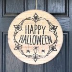 Happy Halloween Spider Border - 18" Round