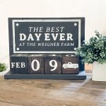 Farmhouse Block Calendar - 16x12x6
