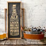 Beer Bottle - 14x34 Framed