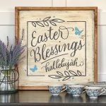 Easter Blessings - 22x22 Framed