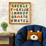 Animal Alphabet - 22x22 Framed