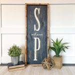 Skinny Double Monogram - 14x34 Framed