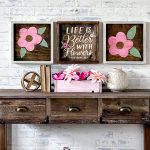 Life is Better with Flowers - 14x14 Framed Trio