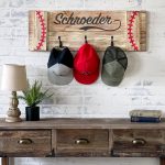 Vintage Baseball Cap Rack - 12x32