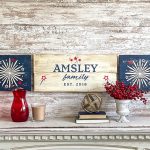 Patriotic Family Trio - 12x12 - 12x24