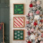 Present Pattern Trio - 14x14 Framed