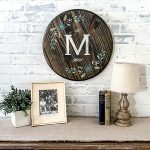 Winter Flourish Monogram 18" Round