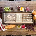 Monogram Charcuterie Tray - 14x34 Framed