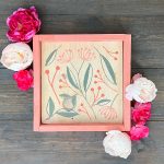 Floral Flourish Pattern - 14x14 Framed