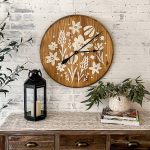 Floral Clock - 24" Round