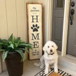 Paw Print Home Porch - 14x50 Framed