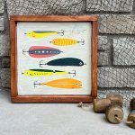Fishing Lures - 14x14 Framed