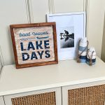 Lake Days - 14x14 Framed