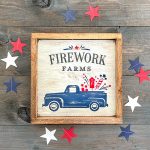 Fireworks Truck - 14x14 Framed