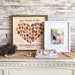 Fall Leaf Heart - 22x22 Framed