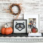 Scaredy Cat - 14x14 Framed