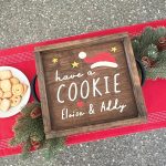 Santa Cookie Tray - 14x14 Framed
