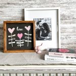 Heart Flower Garden - 14X14 Framed