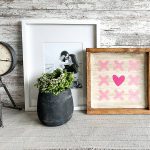 Kisses and Heart - 14x14 Framed