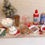 Hot Cocoa Bar on Gingerbread Tray