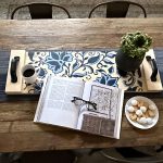 Vintage Floral Tray - 12x36