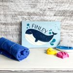 Whale with Bubbles - 12x16