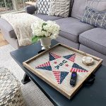 USA Star Tray - 22x22 Framed