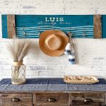 Waves Pattern Coat Rack - 12x48