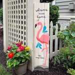 Flamingo Welcome - 12x48