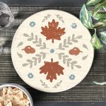 Fall Folk Pattern 12" Round