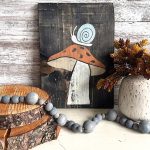 Snail on Mushroom - 12x16